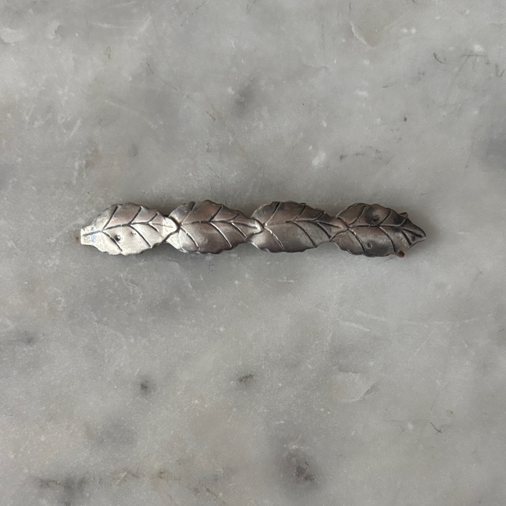Silver Sterling Mexican Leaf Barrett
